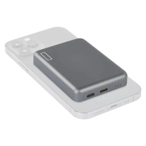 Powerbank WI 522, 5000 mAh, 20 W + Wireless, szürke                                                   B0555GY