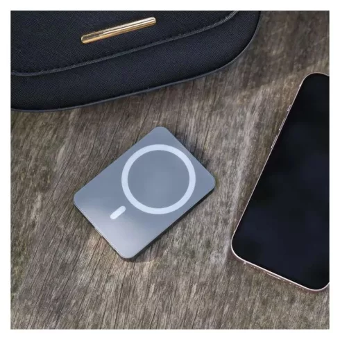 Powerbank WI 522, 5000 mAh, 20 W + Wireless, szürke                                                   B0555GY
