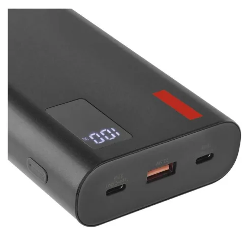 Powerbank NTBF30, Li-Ion 27000 mAh, 100 W PD (gyorstöltés), 1xUSB-C 1xUSB-A, fekete                   B0561B