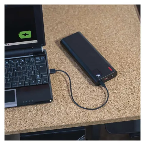 Powerbank NTBF30, Li-Ion 27000 mAh, 100 W PD (gyorstöltés), 1xUSB-C 1xUSB-A, fekete                   B0561B