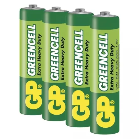 GP elem R03 AAA mikroceruza, Greencell, 4db/fólia                                                     B12104