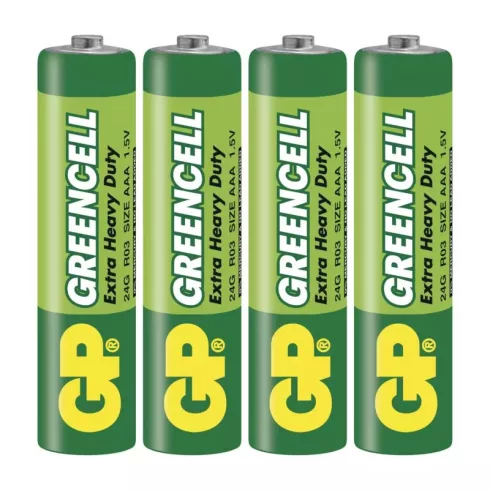 GP elem R03 AAA mikroceruza, Greencell, 4db/bliszter                                                  B1211