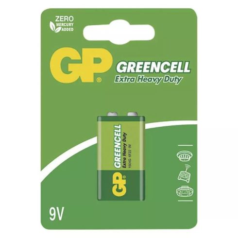 GP elem 6F22 9V, Greencell, 1db/bliszter                                                              B1251