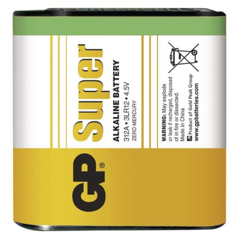 GP elem 3LR12 4.5V lapos, Super Alkáli, 1db/fólia                                                     B1360