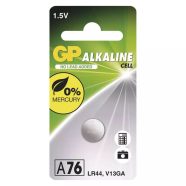   GP gombelem A76 LR44, Alkaline, 1db/bliszter                                                          B13762