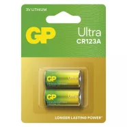   GP elem CR123A, Ultra Lítium, 2db/bliszter                                                            B15012U