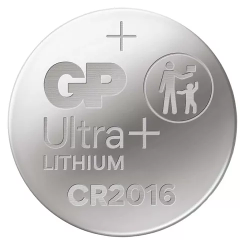 GP gombelem CR2016, Ultra plus Lítium, 3 V, 90 mAh, 2 db/bliszter                                     B15163UP