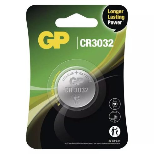 GP gombelem CR3032, Lithium, 1db/bliszter                                                             B15331