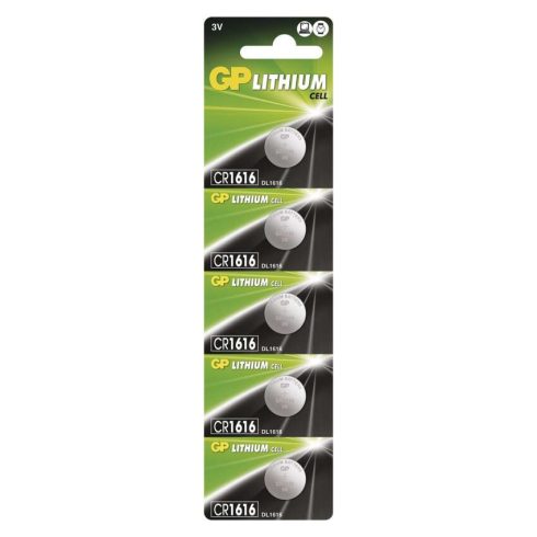 GP gombelem CR1616, Lithium, 5db/bliszter                                                             B1560