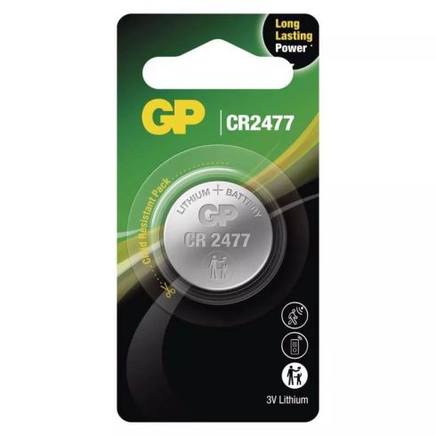 GP gombelem CR2477, Lithium, 1db/bliszter                                                             B15771