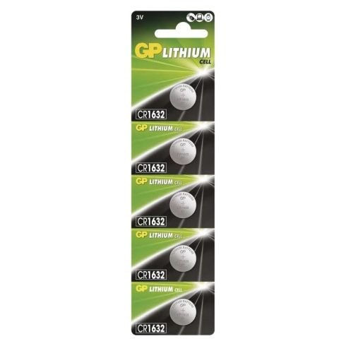 GP gombelem CR1632, Lithium, 5db/bliszter                                                             B1595