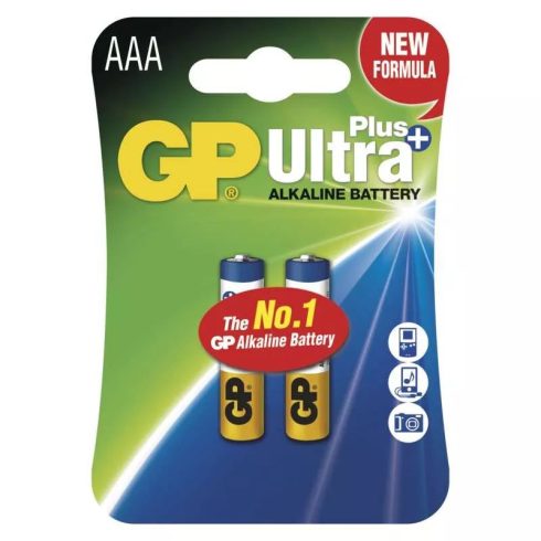 GP elem LR03 AAA mikroceruza, Ultra Plus Alkáli, 2db/bliszter                                         B17112