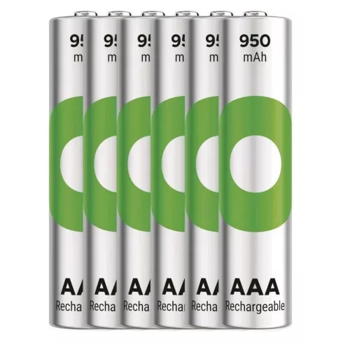 GP elem NiMH HR03 AAA mikroceruza, 950mAh, ReCyko, 6db                                                B2511V