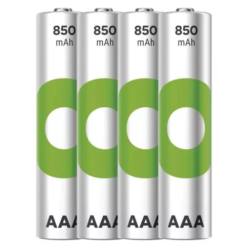 GP elem NiMH HR03 AAA mikroceruza, 850mAh, ReCyko, 4db                                                B25184