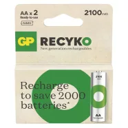   GP elem NiMH HR6 AA ceruza, 2100mAh, ReCyko, 2db                                                      B25212