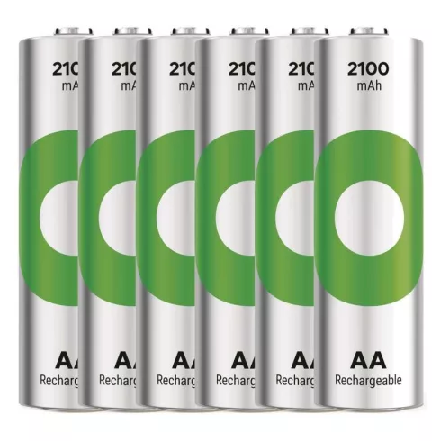 GP elem NiMH HR6 AA ceruza, 2100mAh, ReCyko, 6db                                                      B2521V