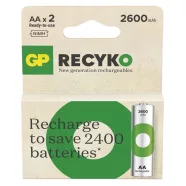   GP elem NiMH HR6 AA ceruza, 2600mAh, ReCyko, 2db                                                      B25272
