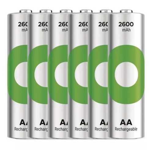 GP elem NiMH HR6 AA ceruza, 2600mAh, ReCyko, 6db                                                      B2527V