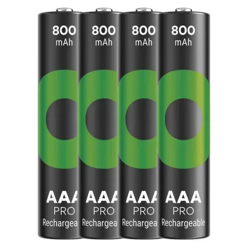GP elem NiMH HR03 AAA mikroceruza, 800mAh, ReCyko Pro, 4db                                            B26184