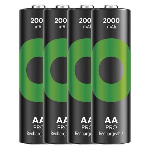 GP elem NiMH HR6 AA ceruza, 2000mAh, ReCyko Pro, 4db                                                  B26204