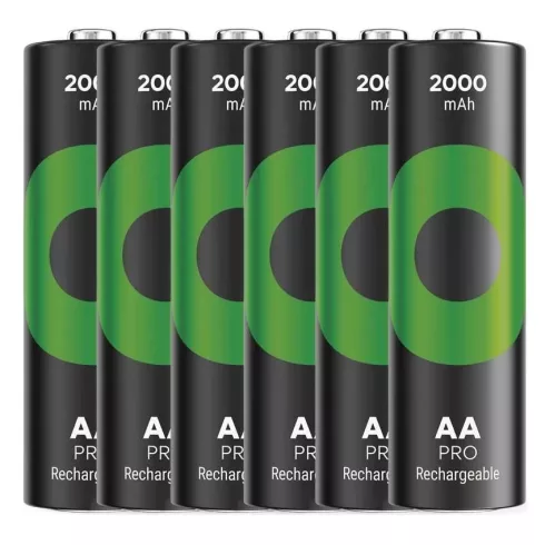 GP elem NiMH HR6 AA ceruza, 2000mAh, ReCyko Pro, 6db                                                  B2620V