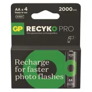   GP Photo Flash elem NiMH HR6 AA ceruza, 2000mAh, ReCyko Pro, 4db                                      B2629