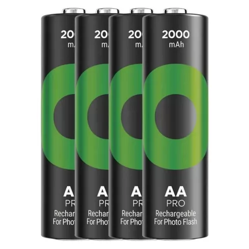GP Photo Flash elem NiMH HR6 AA ceruza, 2000mAh, ReCyko Pro, 4db                                      B2629
