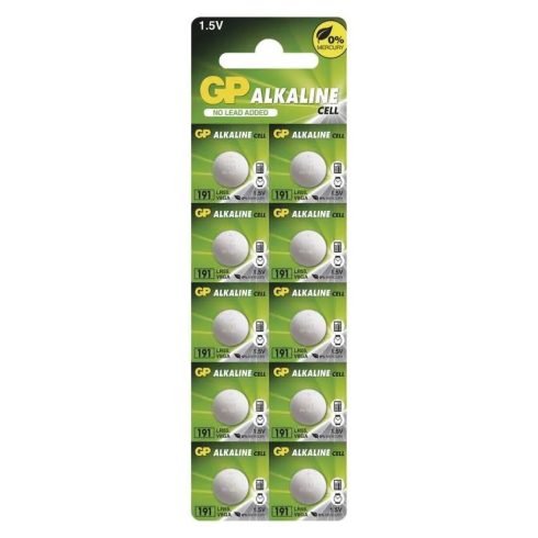 GP gombelem 191F LR1120, Alkaline, 10db/bliszter                                                      B3191G