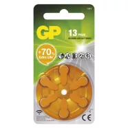   GP hallókészülék elem ZA13F, cink-levegő, 6db/bliszter                                                B35136