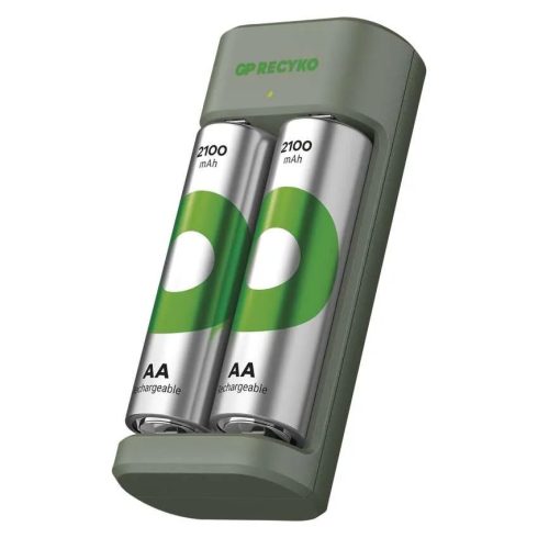 GP töltő Eco E221 + 2xAA ReCyko 2100 mAh                                                              B50224