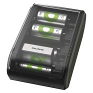   GP akkumulátor töltő B631, univerzális (AAA, AA, C, D, 9 V), 4 csatornás, USB                         B50630