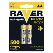   Raver elem NiMH HR6 AA ceruza, 600mAh, Solar, 2db/bliszter                                            B7426