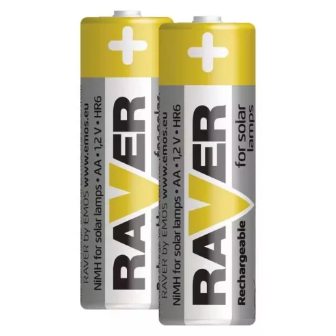 Raver elem NiMH HR6 AA ceruza, 600mAh, Solar, 2db/bliszter                                            B7426