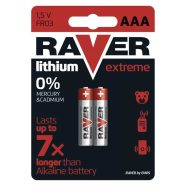   Raver elem FR03 AAA mikroceruza, Lítium Extreme, 2db/bliszter                                         B7811