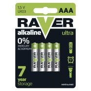   Raver elem LR03 AAA mikroceruza, Ultra Alkáli, 4db/bliszter                                           B7911