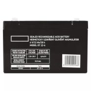   Ólomakkumulátor 6v 12ah, faston 4,7 mm                                                                B9682