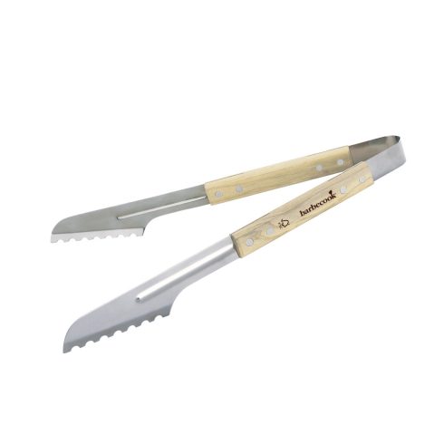 Barbecook luxus fogó, 40cm, gumifa nyél + rozsdamentes acél, 100% FSC, HSO                            BC-ACC-7070