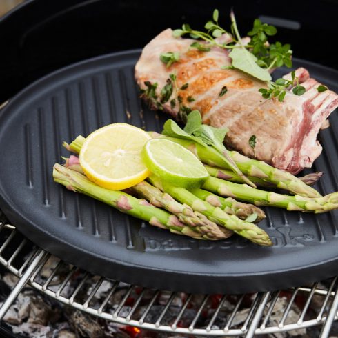 Barbecook öntöttvas grill lap, zománcozott, kétoldalas, kerek, 35cm, HSO                              BC-ACC-7087