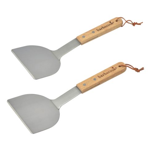 Barbecook rostlap forgató, 31cm, fa nyél + rozsdamentes acél, 100% FSC (2db), HSO                     BC-ACC-7123