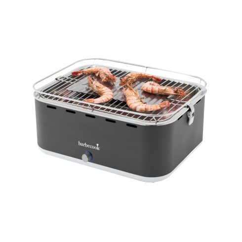 Barbecook Carlo asztali faszenes grill, szürke, 44x33x21cm, HSO                                       BC-CHA-1015
