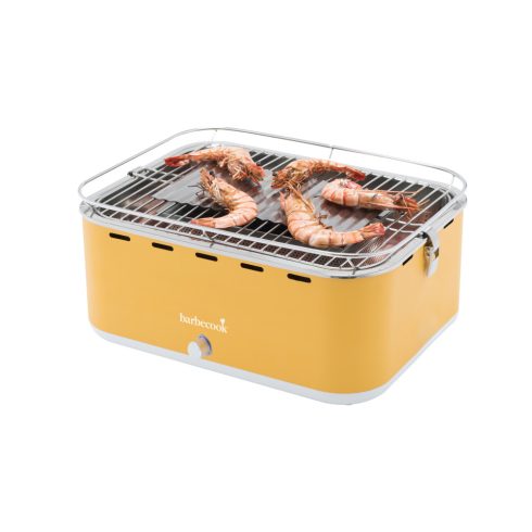 Barbecook Carlo asztali faszenes grill, sárga, 44x33x21cm, HSO                                        BC-CHA-1016