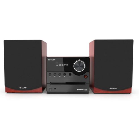 SHARP XL-B512BR Bluetooth mikrohifi rendszer barna fa hangszórókkal                                   BDS2397