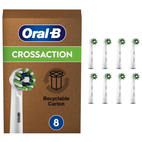 Oral-B fogkefefej CrossAction White 8db                                                               BDS2912