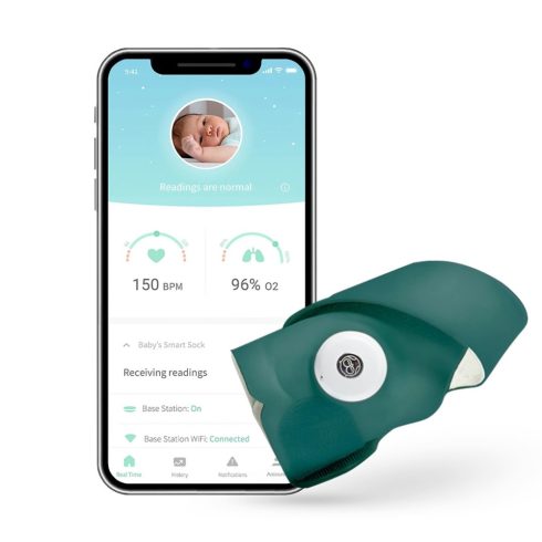 Owlet Smart Sock 3 - Owlet Okos zokni 0-18 hónapig (Tengerzöld)                                       BDS3247