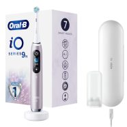   Oral-B iO9 Rose Quartz elektromos fogkefe, kerek fej, 7 üzemmód, IO technológia, fogtérképezés, mágn  BDS3652