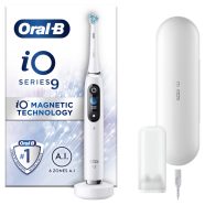   Oral-B iO9 White Alabaster elektromos fogkefe, kerek fej, 7 üzemmód, IO technológia, fogtérképezés,   BDS3699