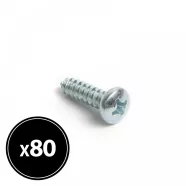  Forgácslap csavar - peremes lencsefejű - 4,2 x 16 mm - 80 db / csomag                                 BX04805