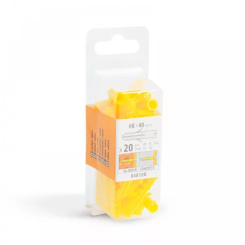 Tipli - 8 x 40 mm - 20 db / csomag                                                                    BX04818B