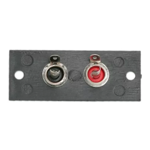 RCA terminál 2 aljzattal beépíthető 50 x 20 mm                                                        BX05079