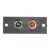 RCA terminál 2 aljzattal beépíthető 50 x 20 mm                                                        BX05079